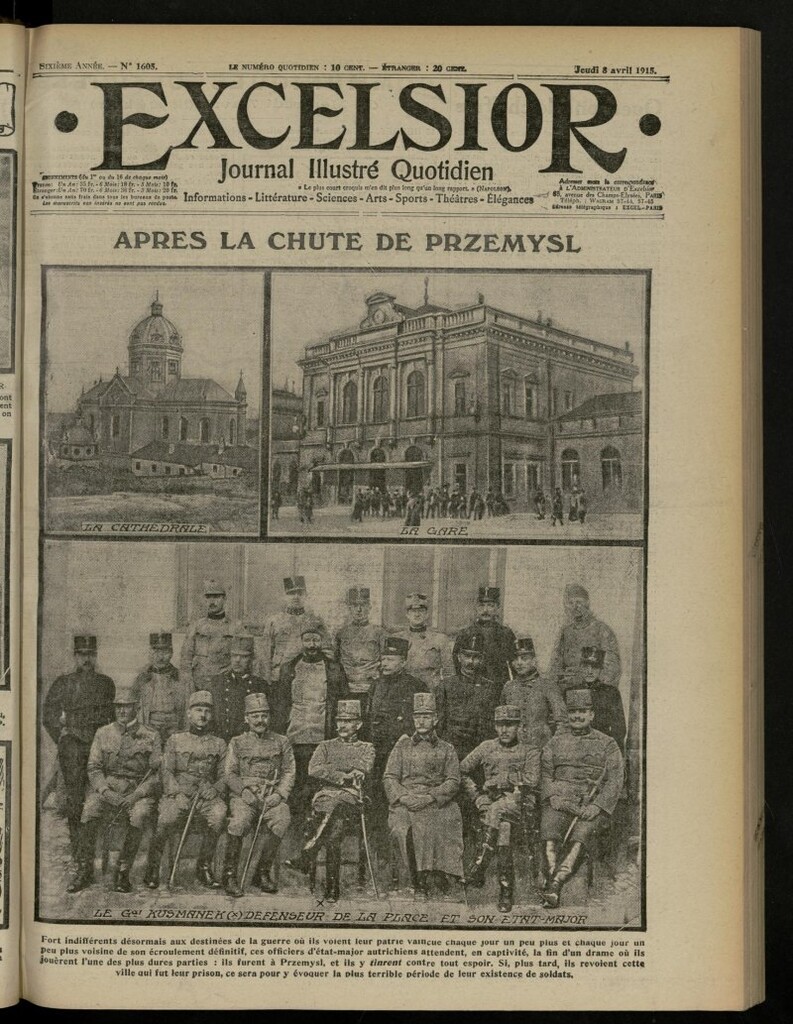 Miniatura de Excelsior: journal illustré quotidien de 8 de abril de 1915, nº 1605