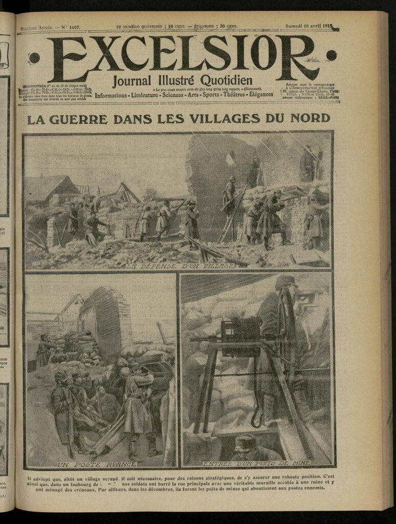 Miniatura de Excelsior: journal illustré quotidien de 10 de abril de 1915, nº 1607