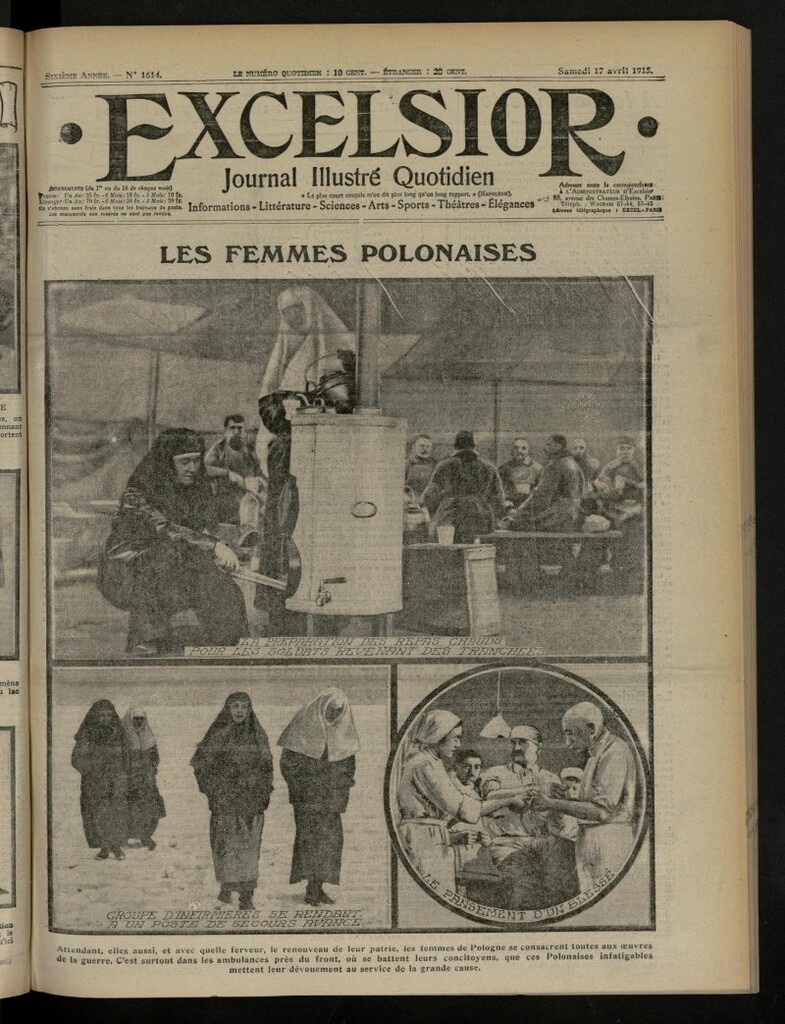 Miniatura de Excelsior: journal illustré quotidien de 17 de abril de 1915, nº 1614