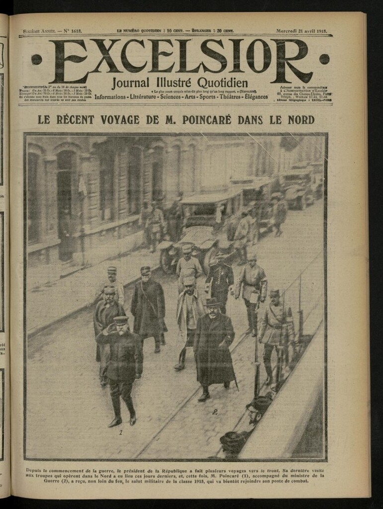 Miniatura de Excelsior: journal illustré quotidien de 21 de abril de 1915, nº 1618
