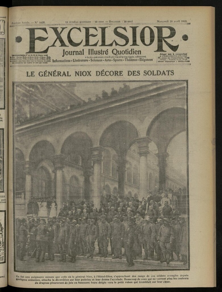 Miniatura de Excelsior: journal illustré quotidien de 28 de abril de 1915, nº 1625