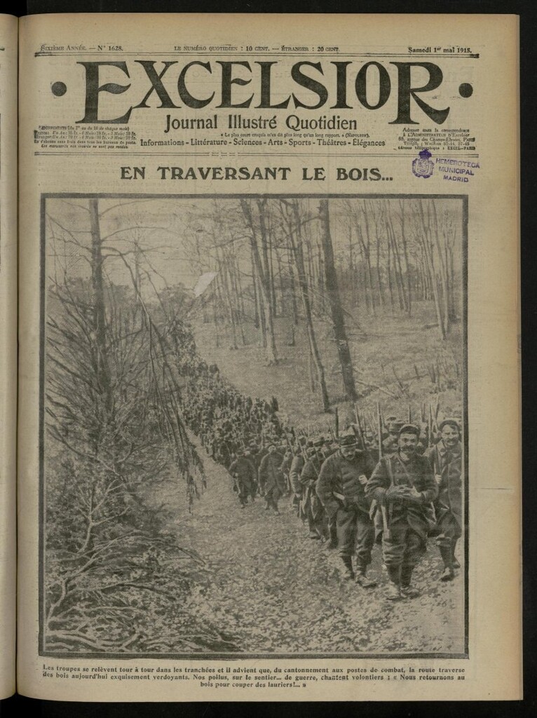 Miniatura de Excelsior: journal illustré quotidien de 1 de mayo de 1915, nº 1628