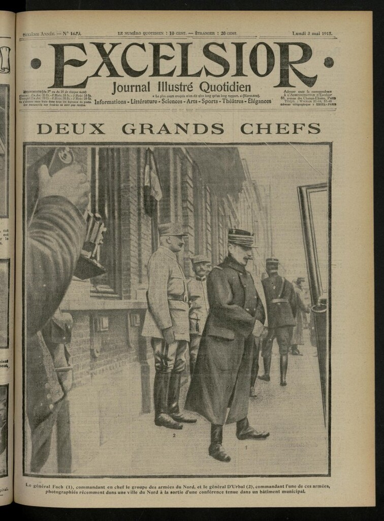 Miniatura de Excelsior: journal illustré quotidien de 3 de mayo de 1915, nº 1630