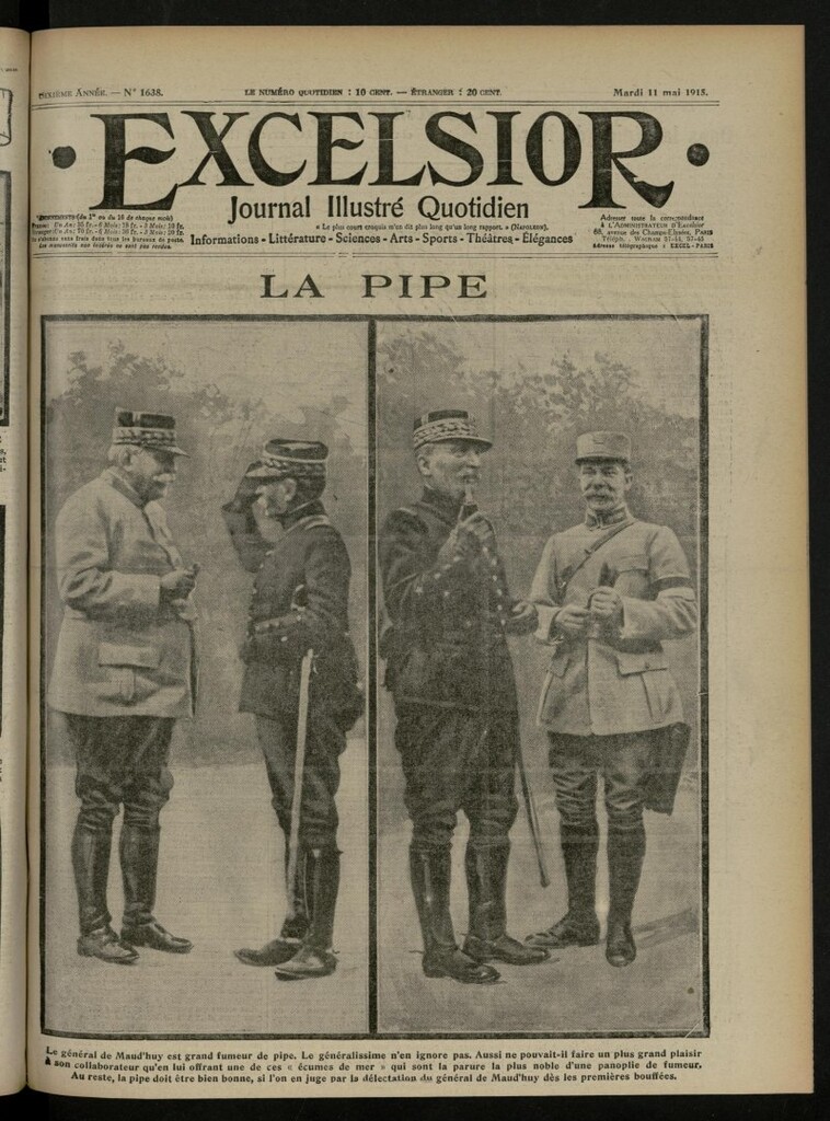 Miniatura de Excelsior: journal illustré quotidien de 11 de mayo de 1915, nº 1638