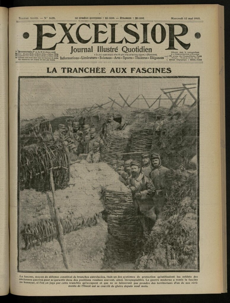 Miniatura de Excelsior: journal illustré quotidien de 12 de mayo de 1915, nº 1639
