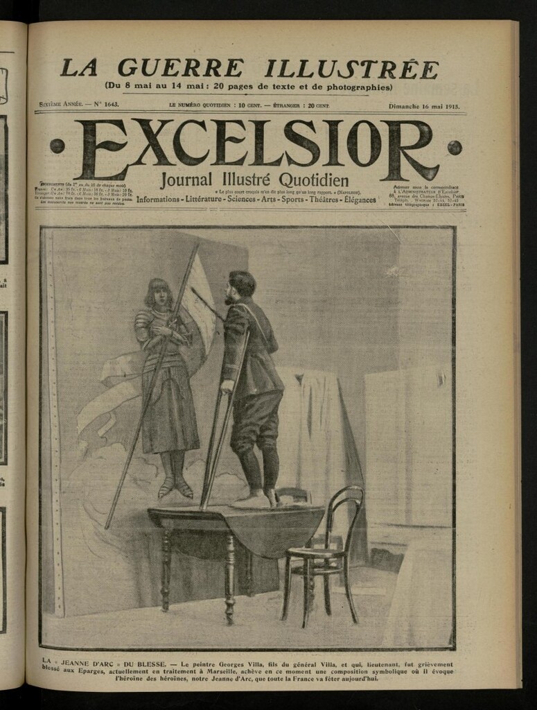 Miniatura de Excelsior: journal illustré quotidien de 16 de mayo de 1915, nº 1643