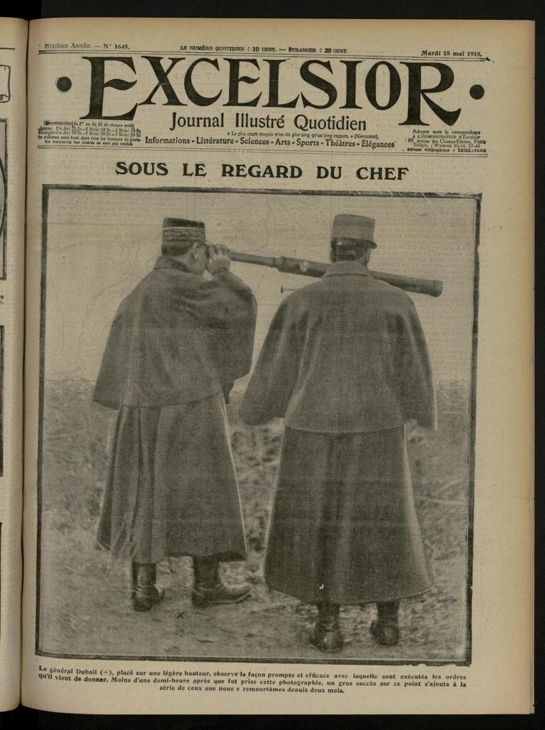 Miniatura de Excelsior: journal illustré quotidien de 18 de mayo de 1915, nº 1645