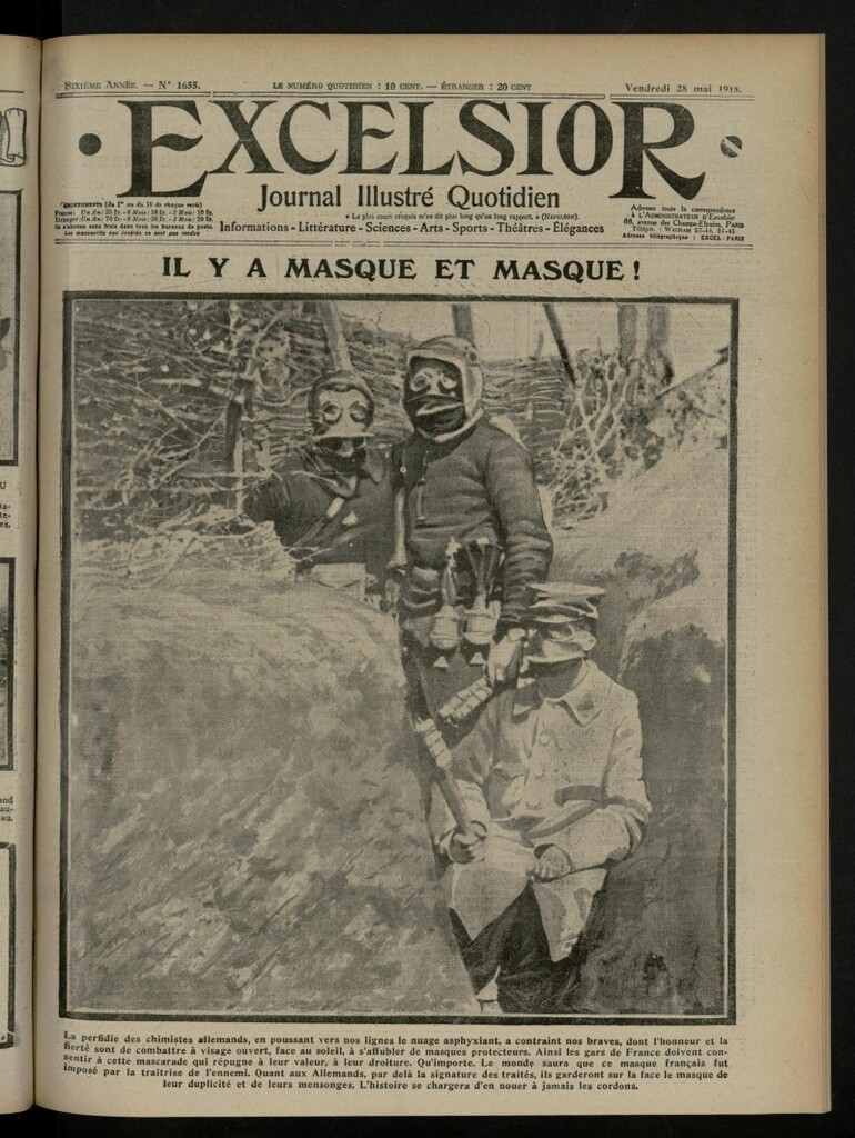 Miniatura de Excelsior: journal illustré quotidien de 28 de mayo de 1915, nº 1655