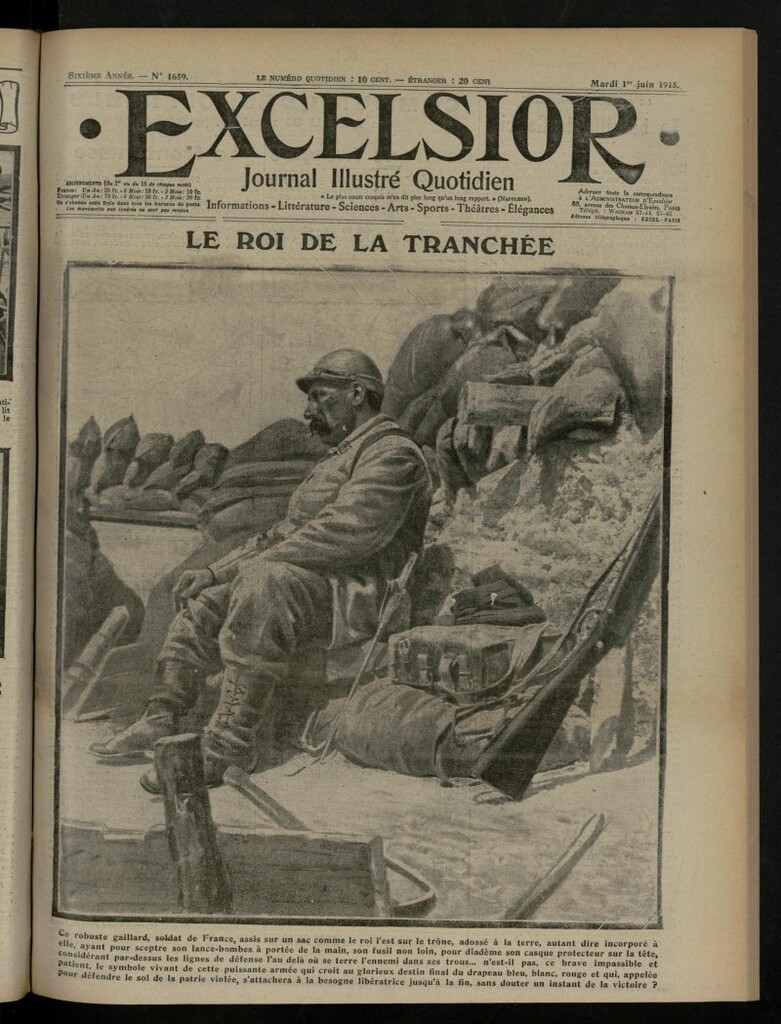 Miniatura de Excelsior: journal illustré quotidien de 1 de junio de 1915, nº 1659