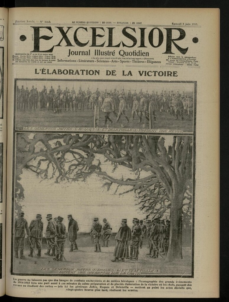 Miniatura de Excelsior: journal illustré quotidien de 5 de junio de 1915, nº 1663