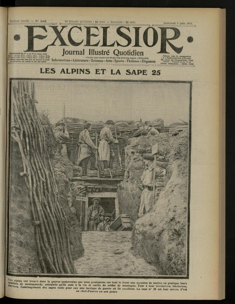 Miniatura de Excelsior: journal illustré quotidien de 9 de junio de 1915, nº 1667