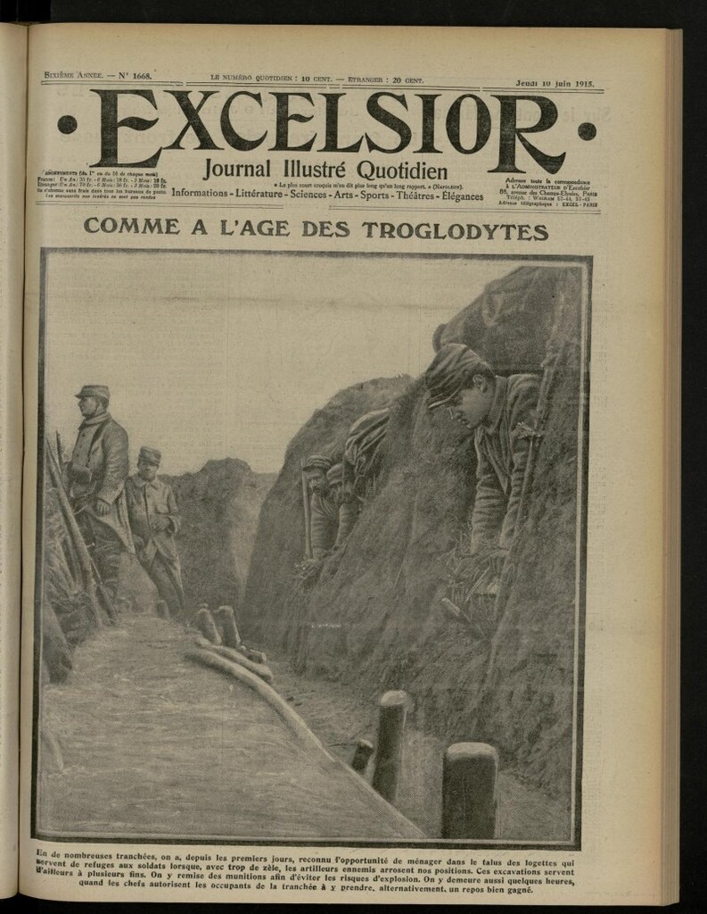 Miniatura de Excelsior: journal illustré quotidien de 10 de junio de 1915, nº 1668