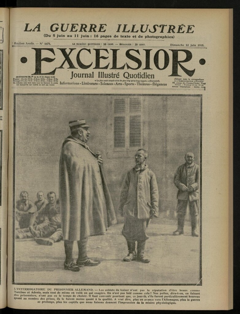 Miniatura de Excelsior: journal illustré quotidien de 13 de junio de 1915, nº 1671