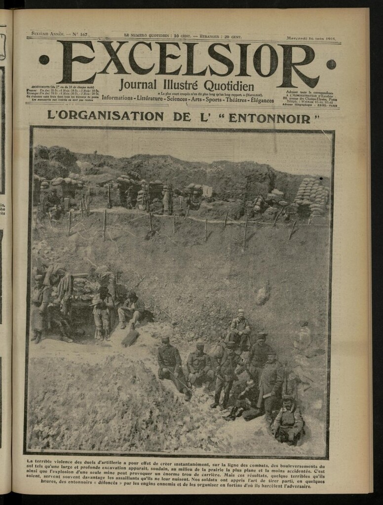 Miniatura de Excelsior: journal illustré quotidien de 16 de junio de 1915, nº 1674