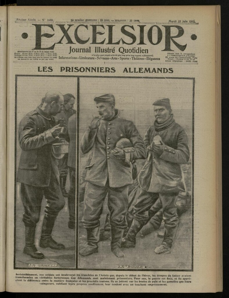 Miniatura de Excelsior: journal illustré quotidien de 22 de junio de 1915, nº 1680