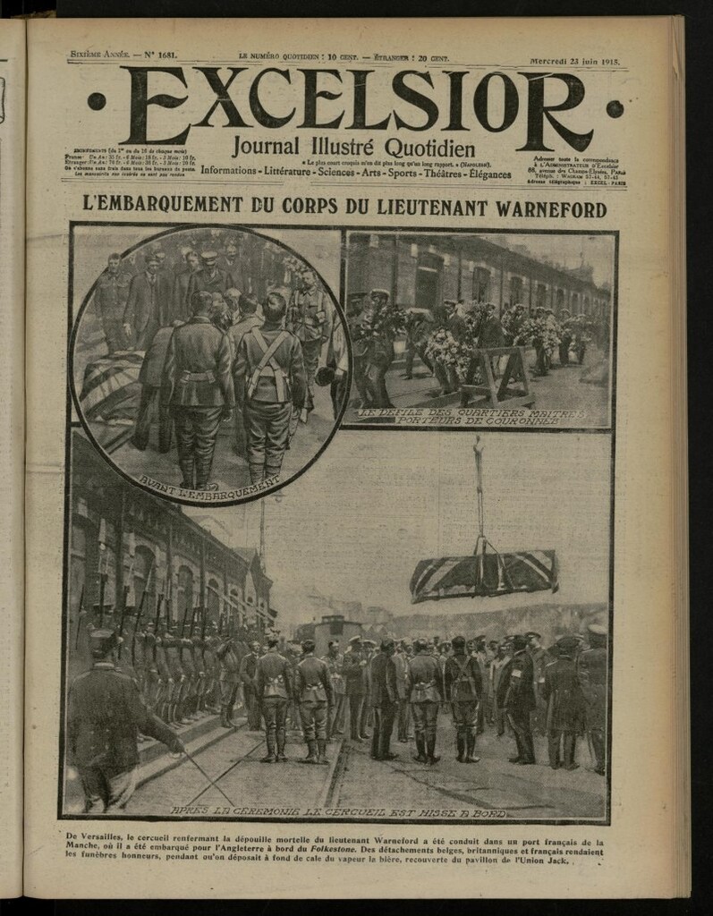 Miniatura de Excelsior: journal illustré quotidien de 23 de junio de 1915, nº 1681