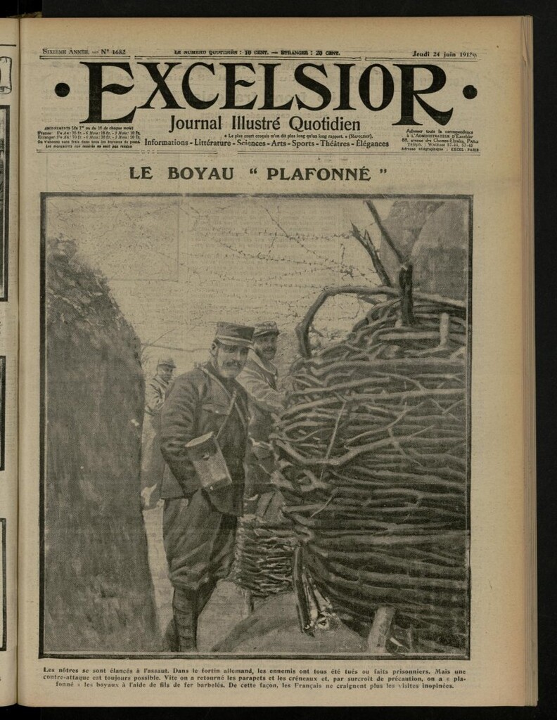 Miniatura de Excelsior: journal illustré quotidien de 24 de junio de 1915, nº 1682
