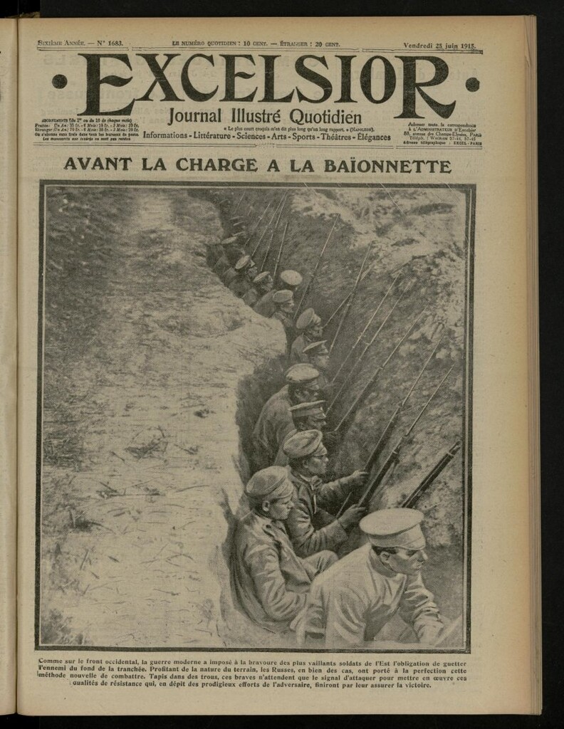 Miniatura de Excelsior: journal illustré quotidien de 25 de junio de 1915, nº 1683