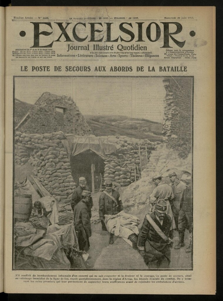 Miniatura de Excelsior: journal illustré quotidien de 30 de junio de 1915, nº 1688