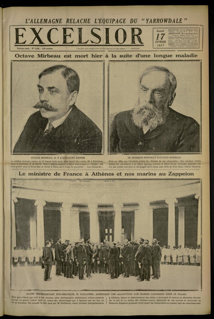 Miniatura de Excelsior: journal illustré quotidien de 17 de febrero de 1917, nº 2286