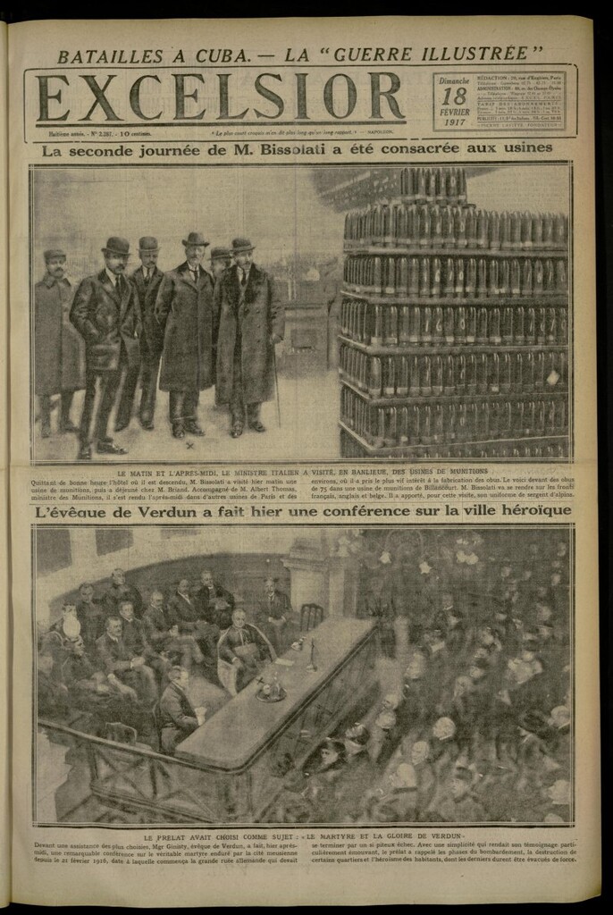 Miniatura de Excelsior: journal illustré quotidien de 18 de febrero de 1917, nº 2287