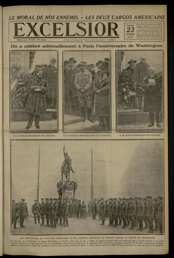 Miniatura de Excelsior: journal illustré quotidien de 23 de febrero de 1917, nº 2292