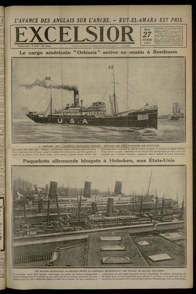 Miniatura de Excelsior: journal illustré quotidien de 27 de febrero de 1917, nº 2296