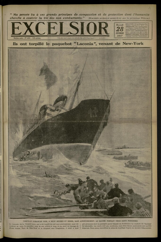 Miniatura de Excelsior: journal illustré quotidien de 28 de febrero de 1917, nº 2297