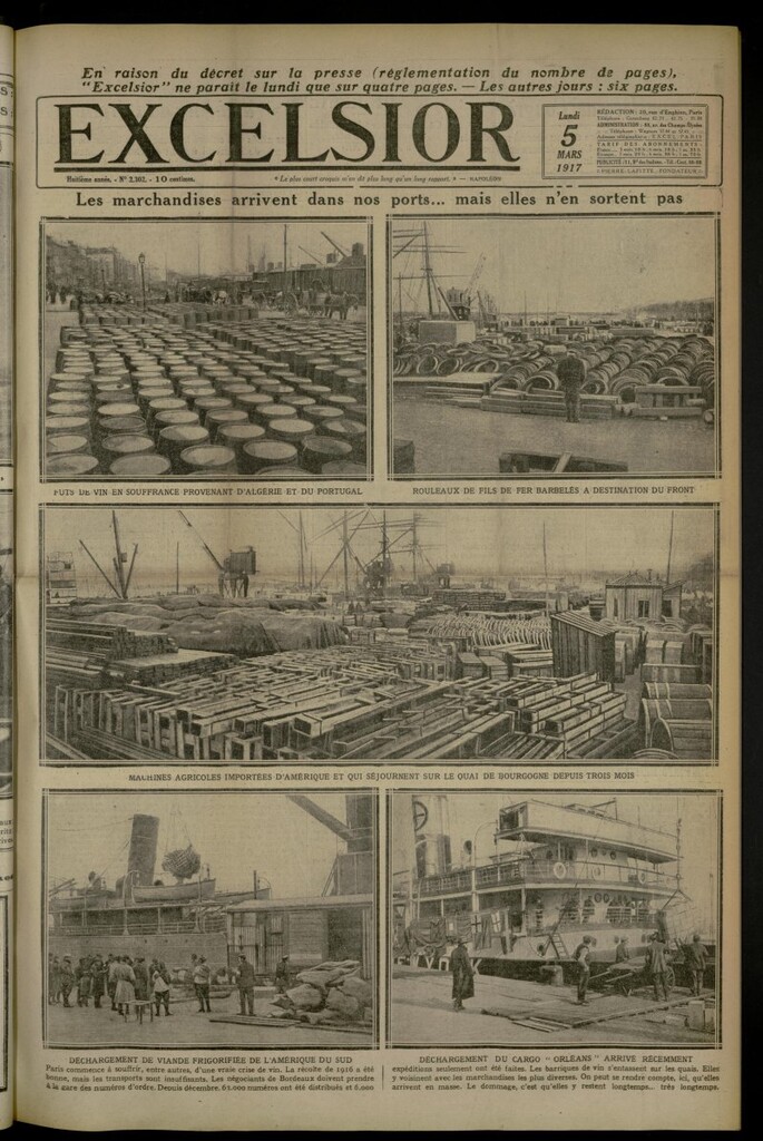 Miniatura de Excelsior: journal illustré quotidien de 5 de marzo de 1917, nº 2302