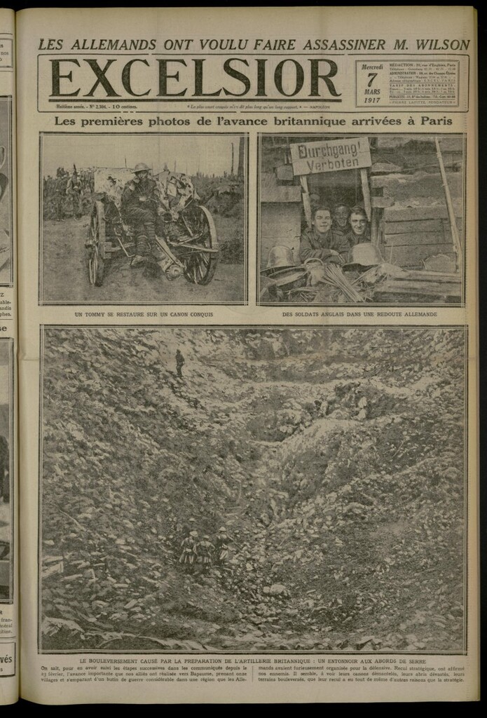 Miniatura de Excelsior: journal illustré quotidien de 7 de marzo de 1917, nº 2304