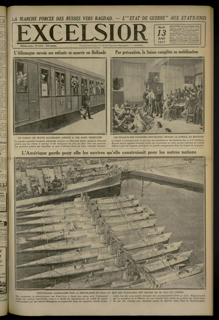 Miniatura de Excelsior: journal illustré quotidien de 13 de marzo de 1917, nº 2310