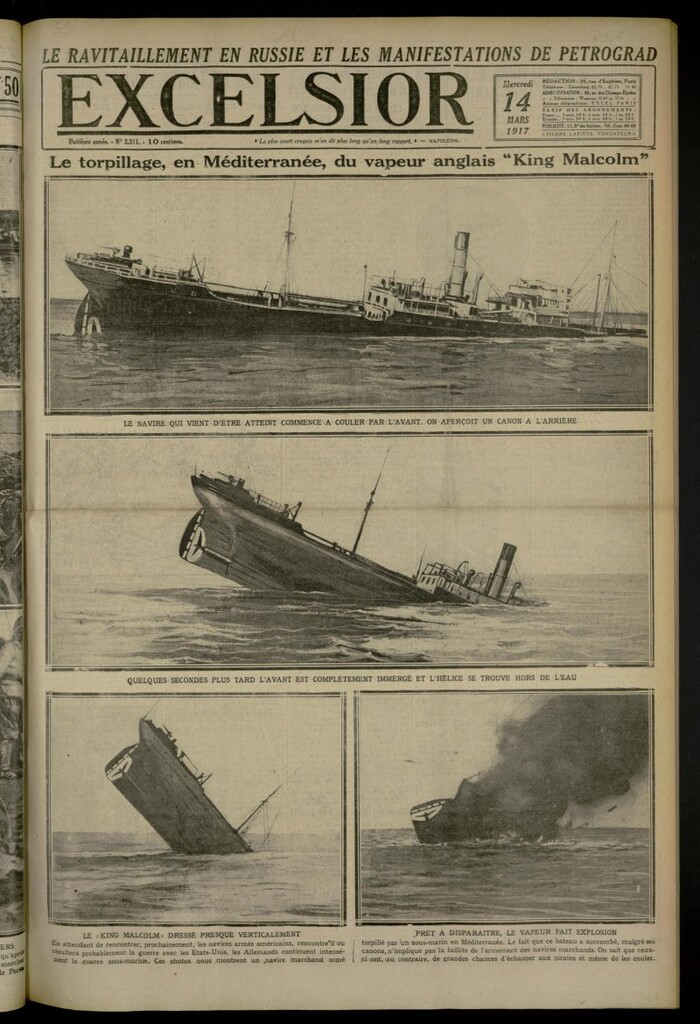 Miniatura de Excelsior: journal illustré quotidien de 14 de marzo de 1917, nº 2311