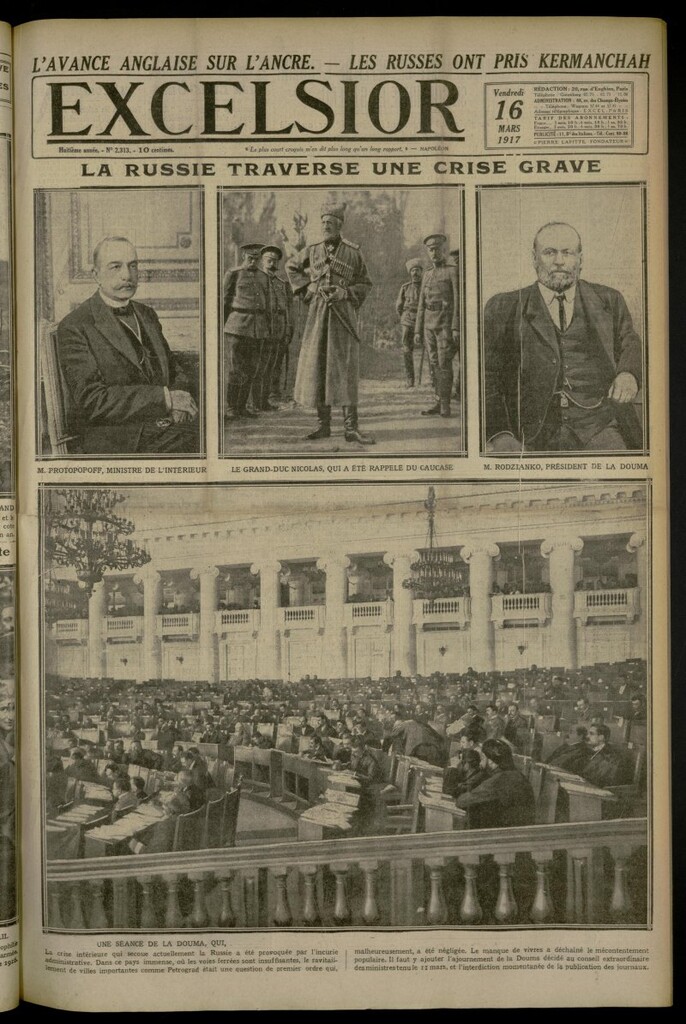 Miniatura de Excelsior: journal illustré quotidien de 16 de marzo de 1917, nº 2313