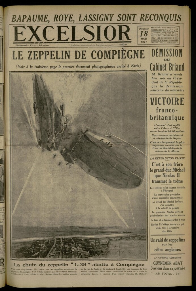 Miniatura de Excelsior: journal illustré quotidien de 18 de marzo de 1917, nº 2315