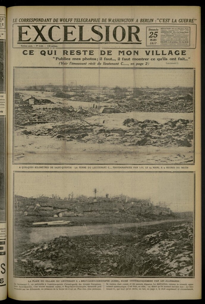 Miniatura de Excelsior: journal illustré quotidien de 25 de marzo de 1917, nº 2322