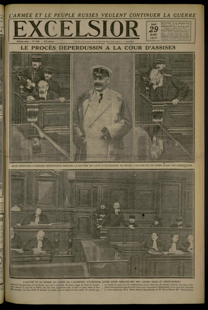 Miniatura de Excelsior: journal illustré quotidien de 29 de marzo de 1917, nº 2326