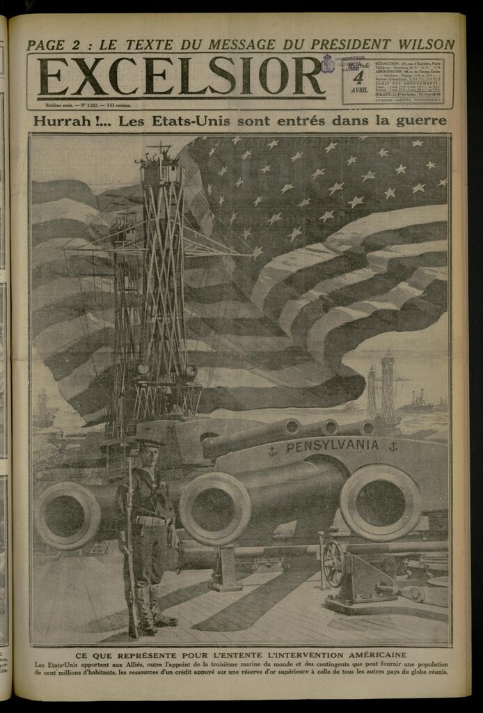 Miniatura de Excelsior: journal illustré quotidien de 4 de abril de 1917, nº 2332