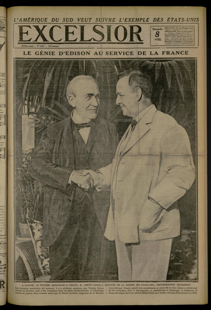 Miniatura de Excelsior: journal illustré quotidien de 8 de abril de 1917, nº 2336