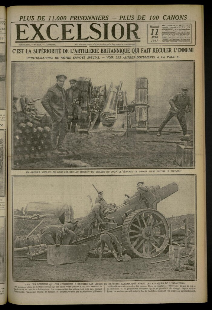 Miniatura de Excelsior: journal illustré quotidien de 11 de abril de 1917, nº 2339