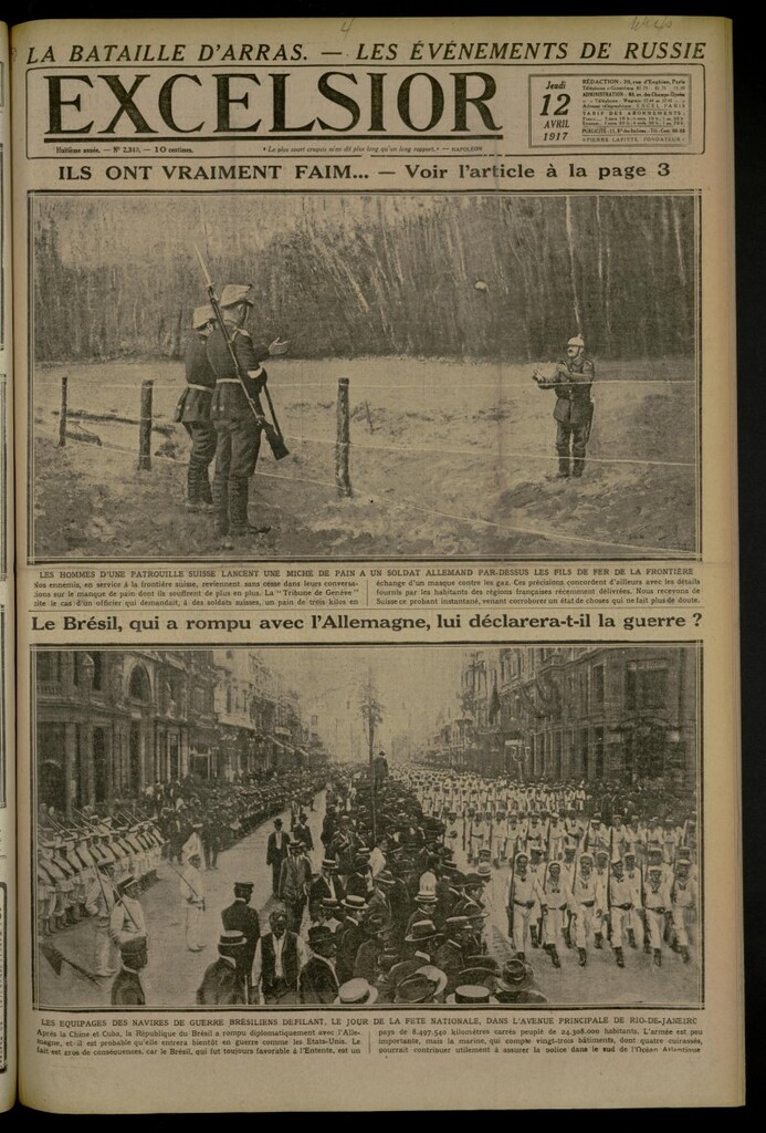 Miniatura de Excelsior: journal illustré quotidien de 12 de abril de 1917, nº 2340
