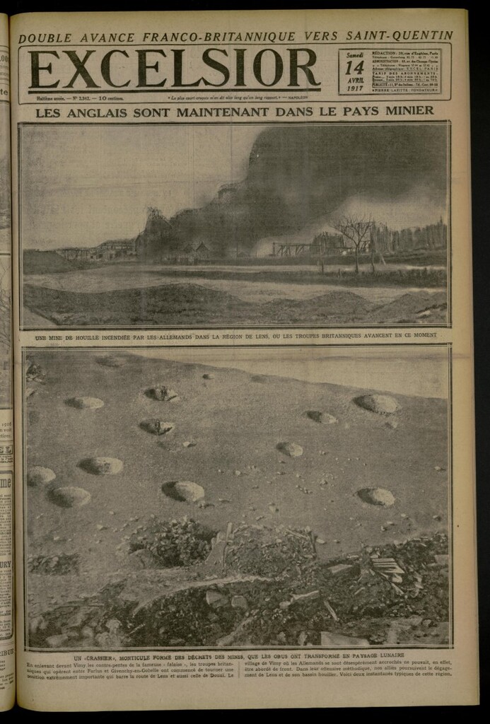 Miniatura de Excelsior: journal illustré quotidien de 14 de abril de 1917, nº 2342