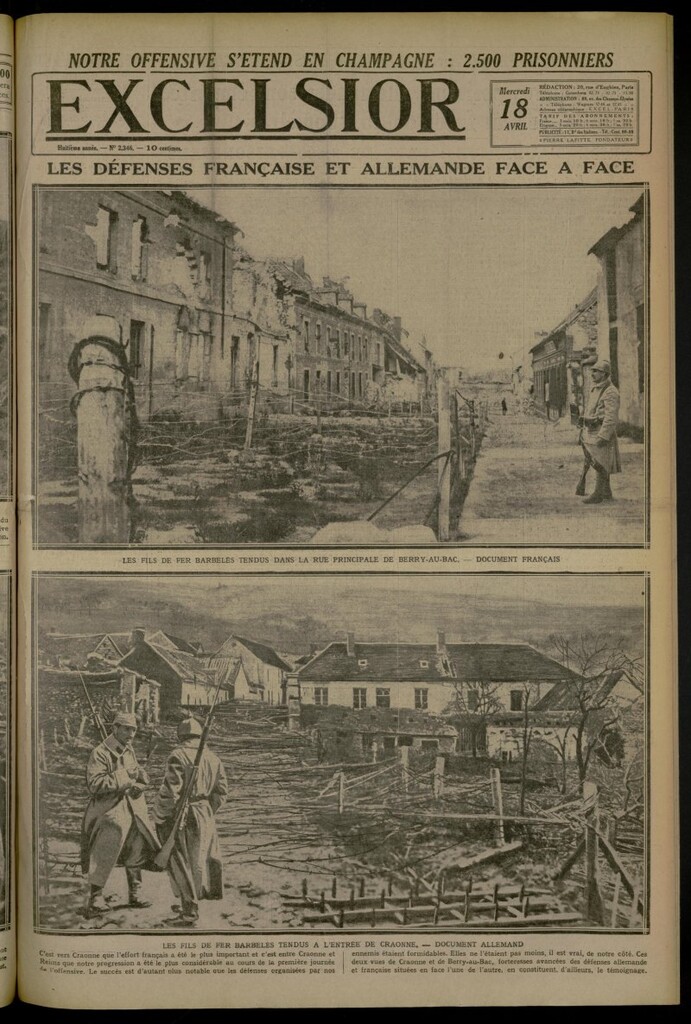 Miniatura de Excelsior: journal illustré quotidien de 18 de abril de 1917, nº 2346