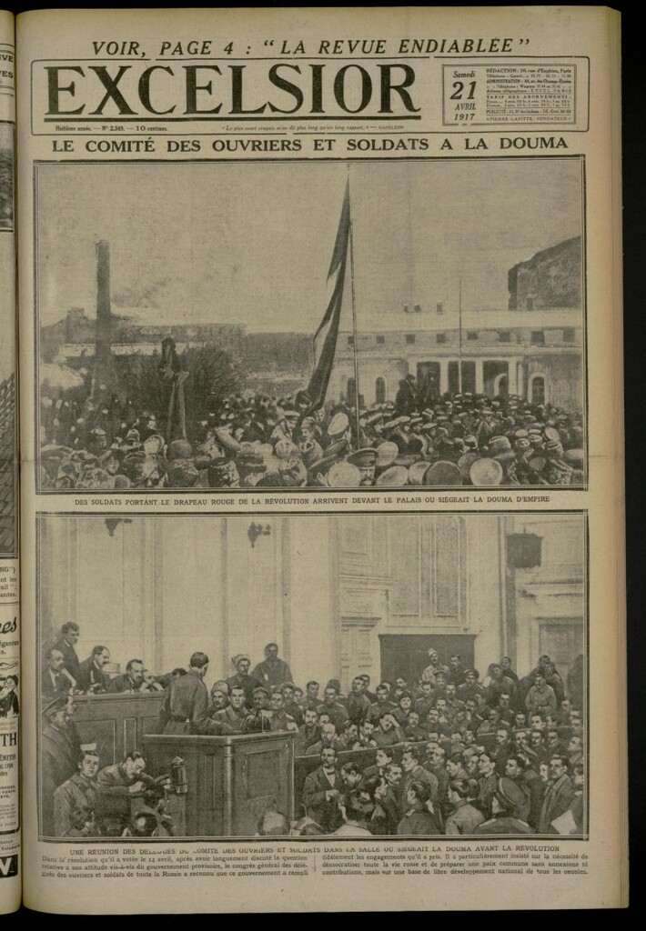 Miniatura de Excelsior: journal illustré quotidien de 21 de abril de 1917, nº 2349