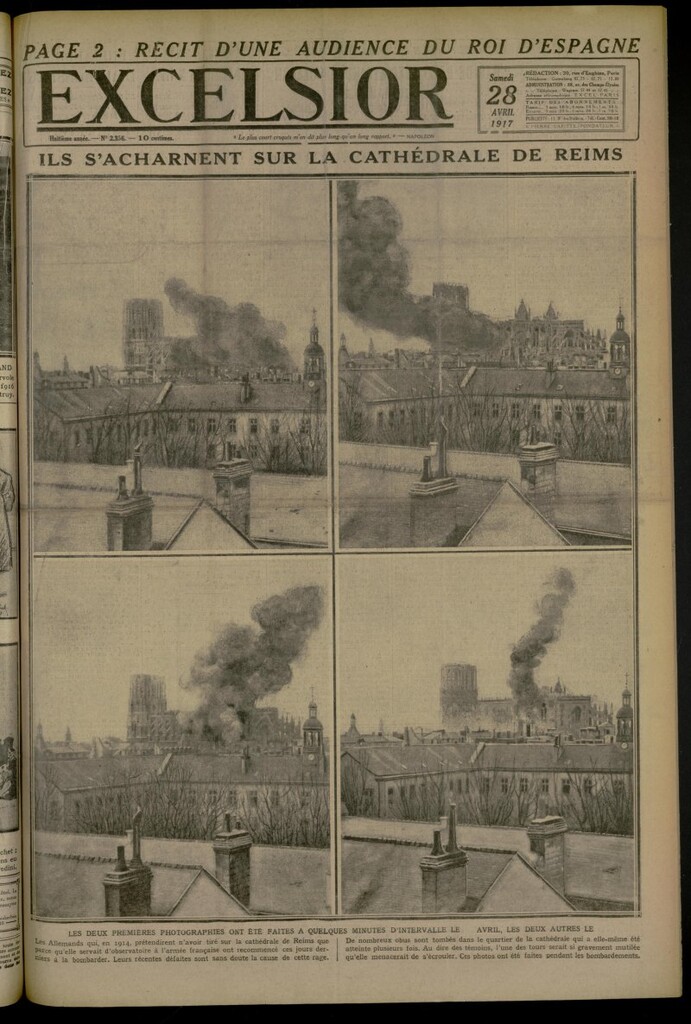 Miniatura de Excelsior: journal illustré quotidien de 28 de abril de 1917, nº 2356