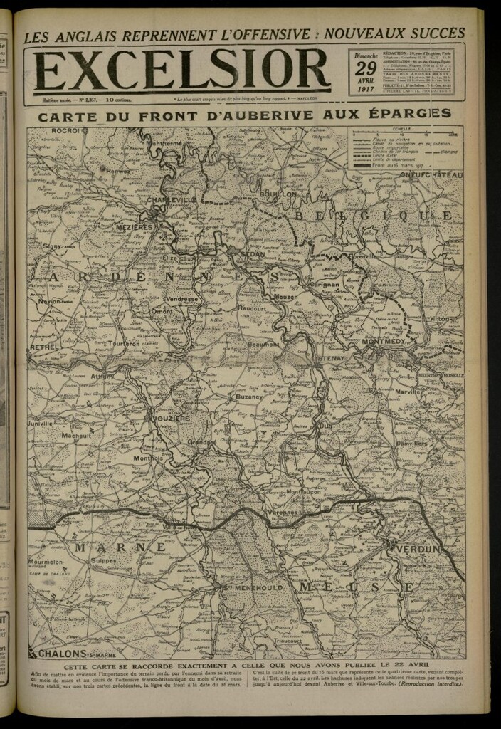 Miniatura de Excelsior: journal illustré quotidien de 29 de abril de 1917, nº 2357