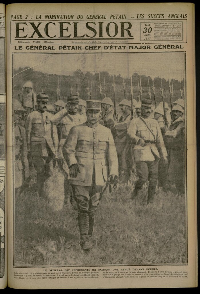 Miniatura de Excelsior: journal illustré quotidien de 30 de abril de 1917, nº 2358