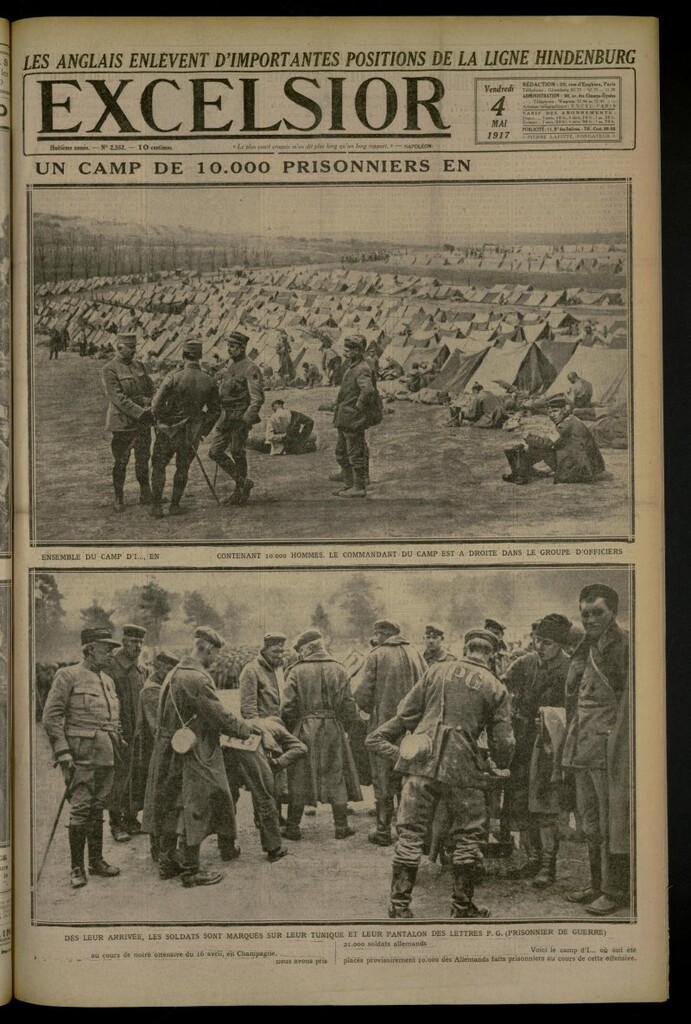 Miniatura de Excelsior: journal illustré quotidien de 4 de mayo de 1917, nº 2362