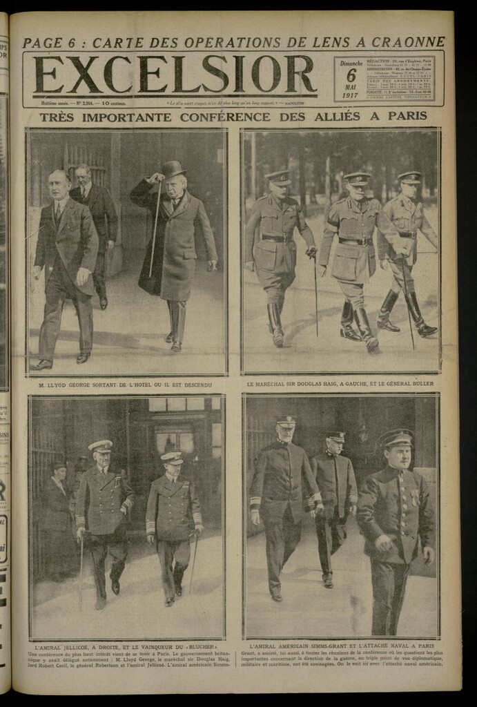 Miniatura de Excelsior: journal illustré quotidien de 6 de mayo de 1917, nº 2364