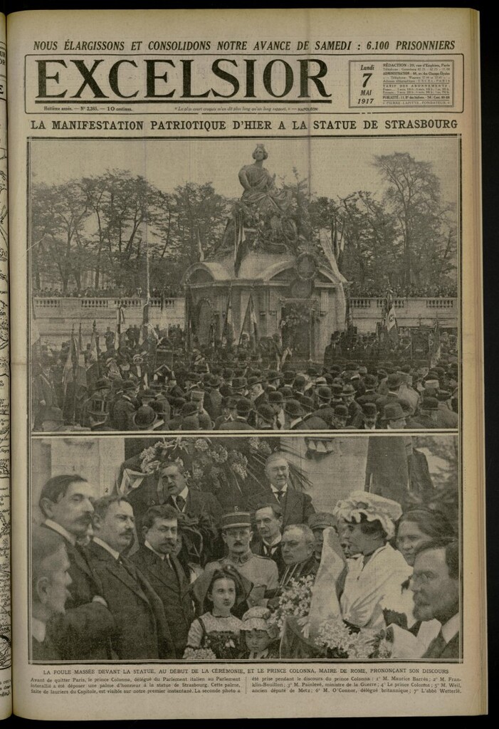 Miniatura de Excelsior: journal illustré quotidien de 7 de mayo de 1917, nº 2365