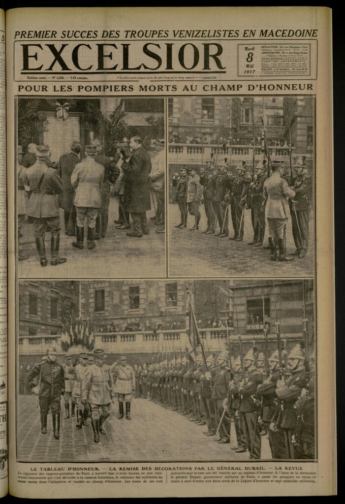 Miniatura de Excelsior: journal illustré quotidien de 8 de mayo de 1917, nº 2366
